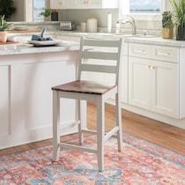 levy gray bar stool   