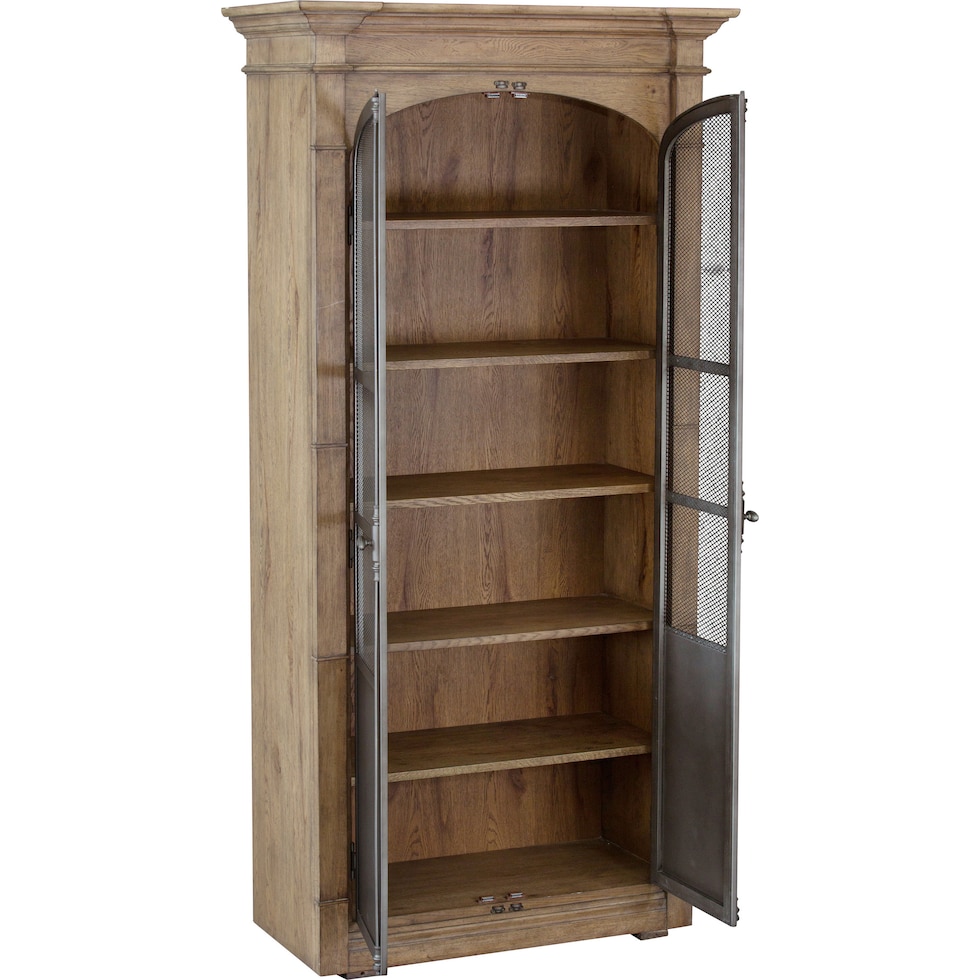 lewis light brown cabinet   