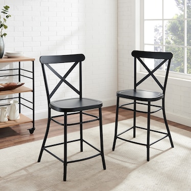 Lex Set of 2 Counter-Height Stools