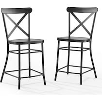 lex black counter height stool   