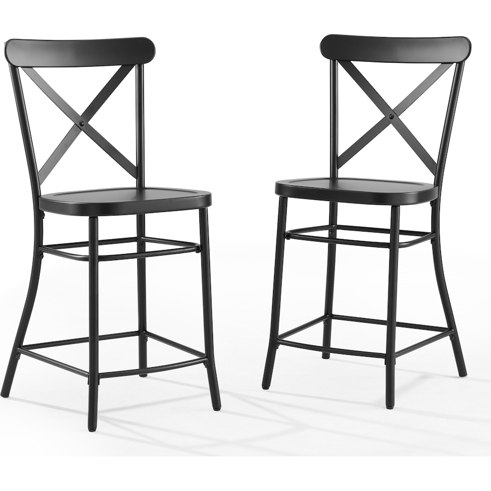 lex black counter height stool   