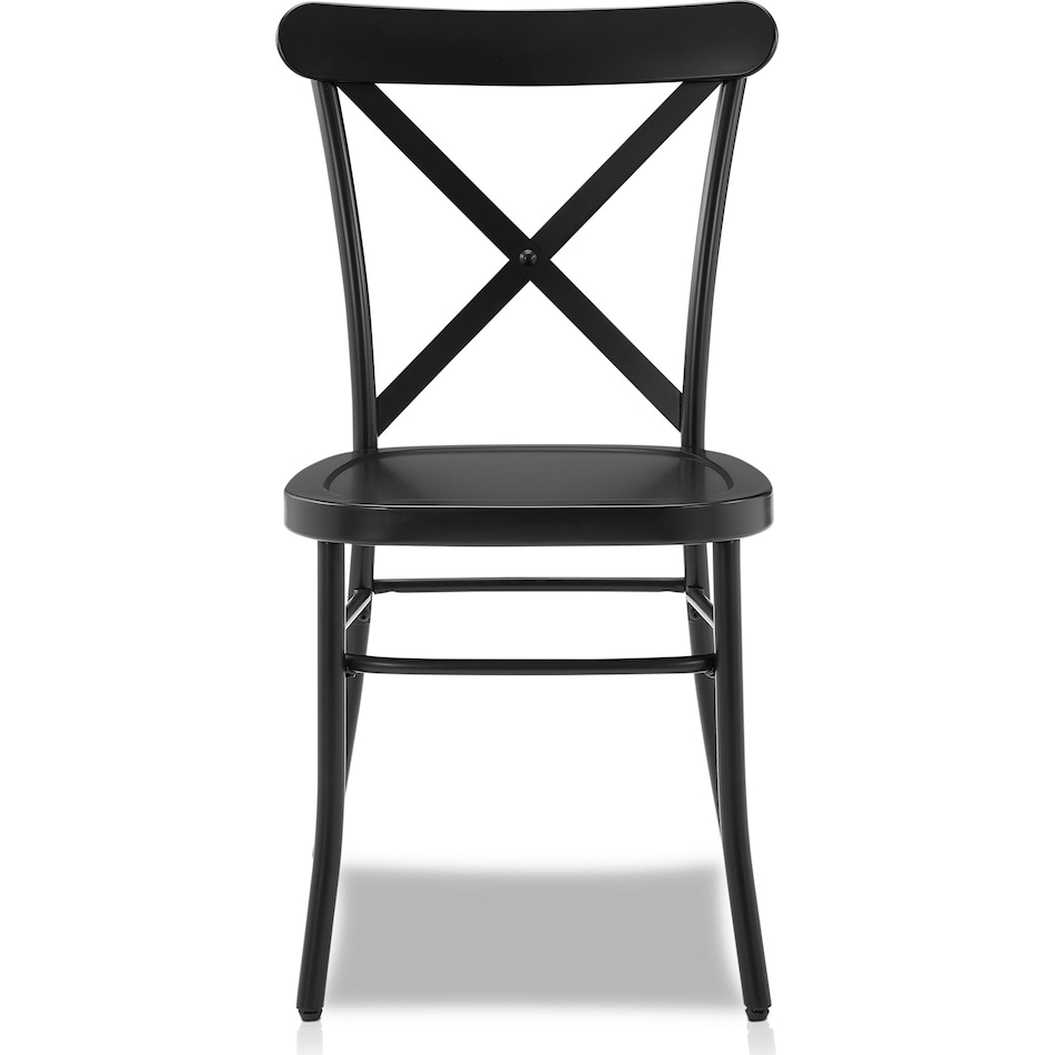 lex black dining chair   
