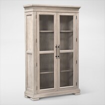 lexington dining light brown curio   