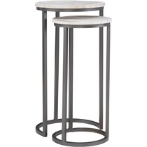 lexington white nesting tables   
