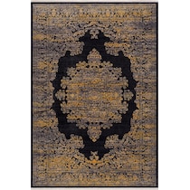 liam black area rug  x    