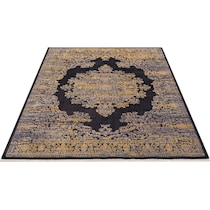 liam black area rug  x    