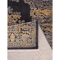 liam black area rug  x    