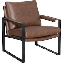 liana dark brown accent chair   