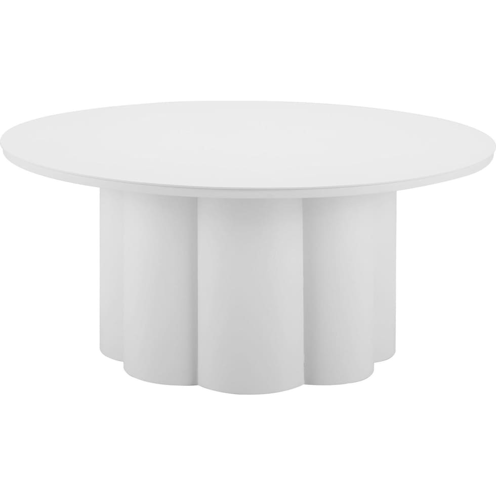 liana white coffee table   