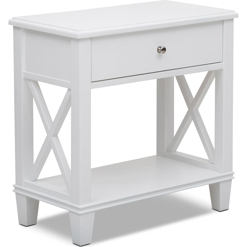 liat white accent table   