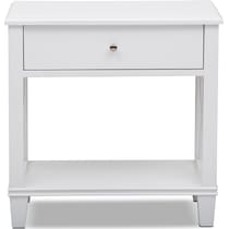 liat white accent table   