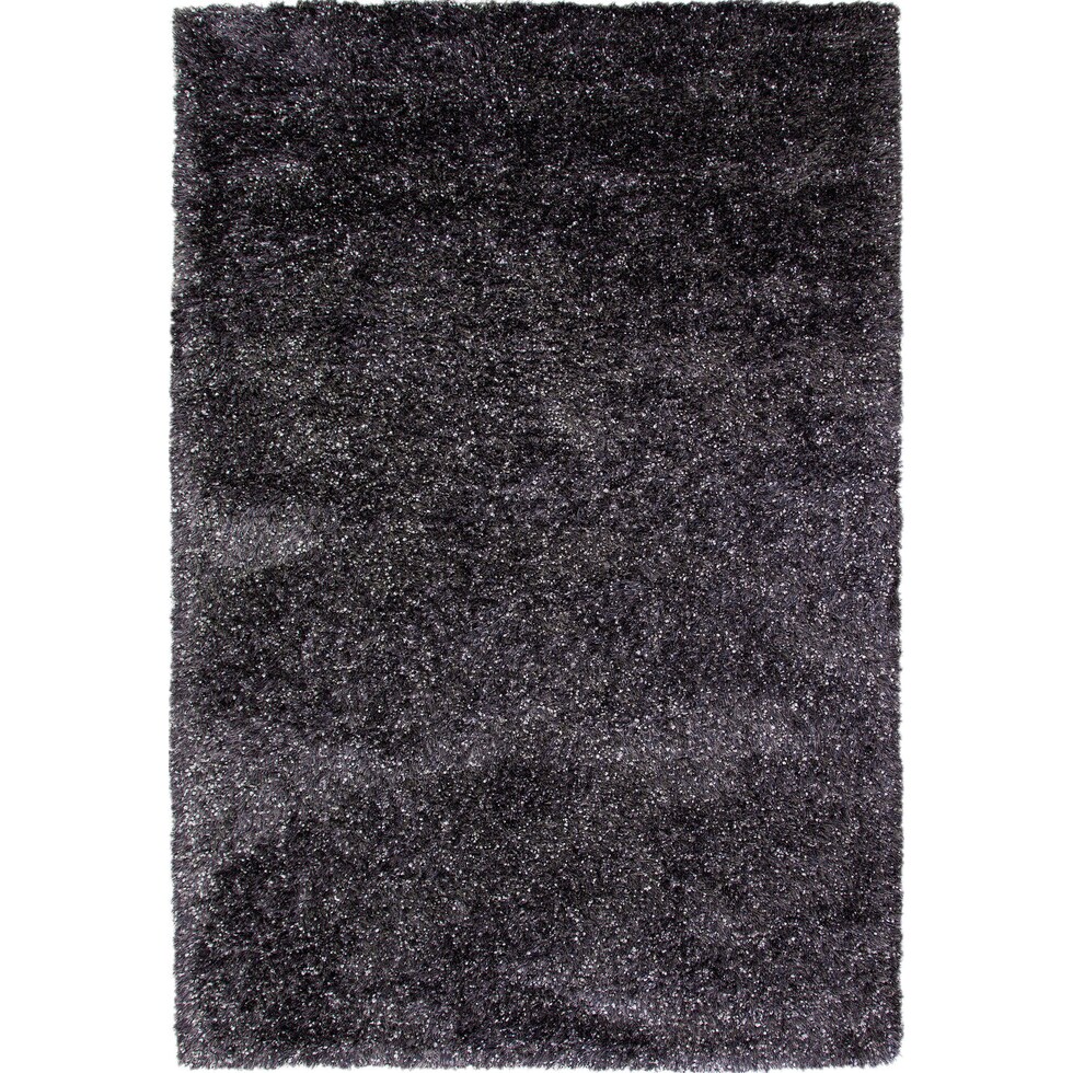 lifestyle shag gray area rug ' x '   