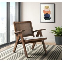 light brown accent chair   