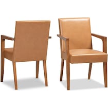 light brown accent chair   