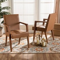 light brown accent chair   