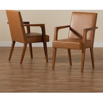 light brown accent chair   