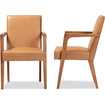 light brown accent chair   