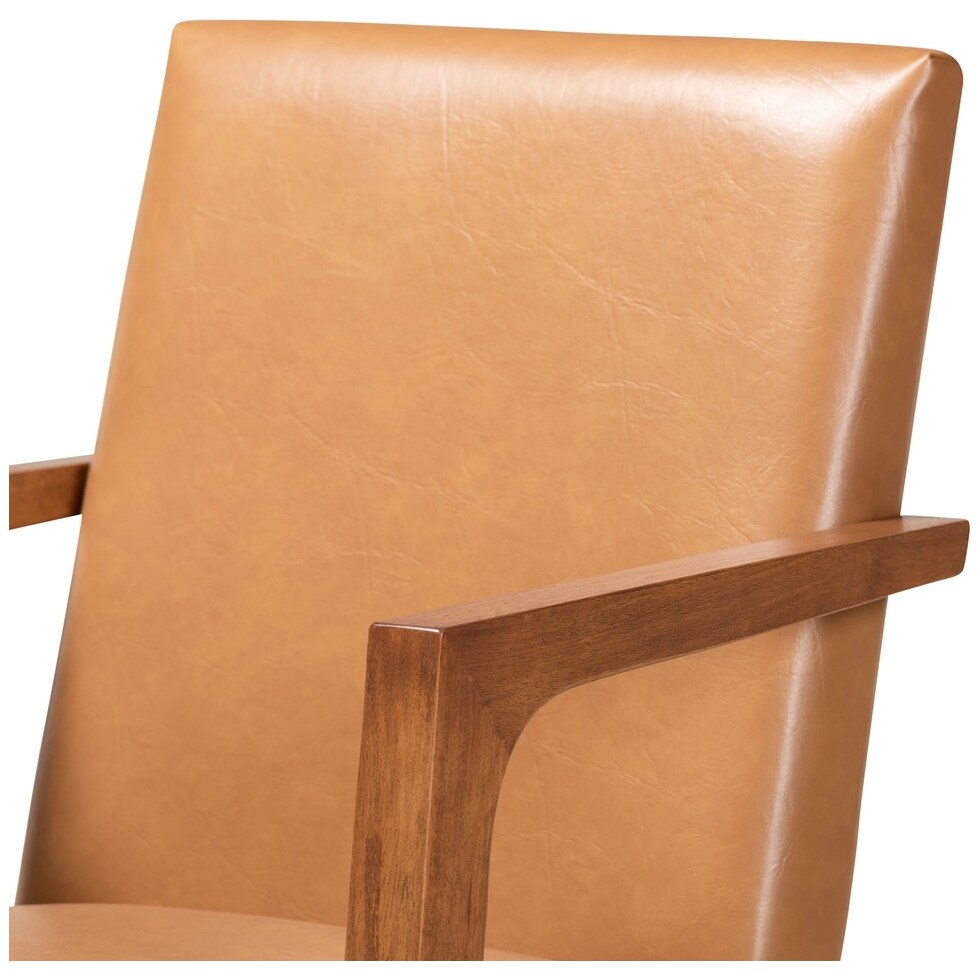 light brown accent chair   