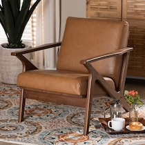 light brown accent chair   