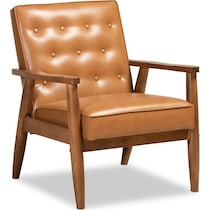 light brown accent chair   