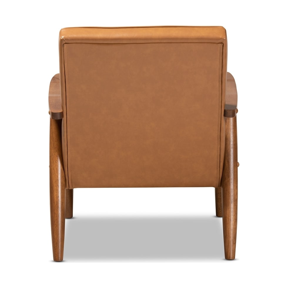 light brown accent chair   