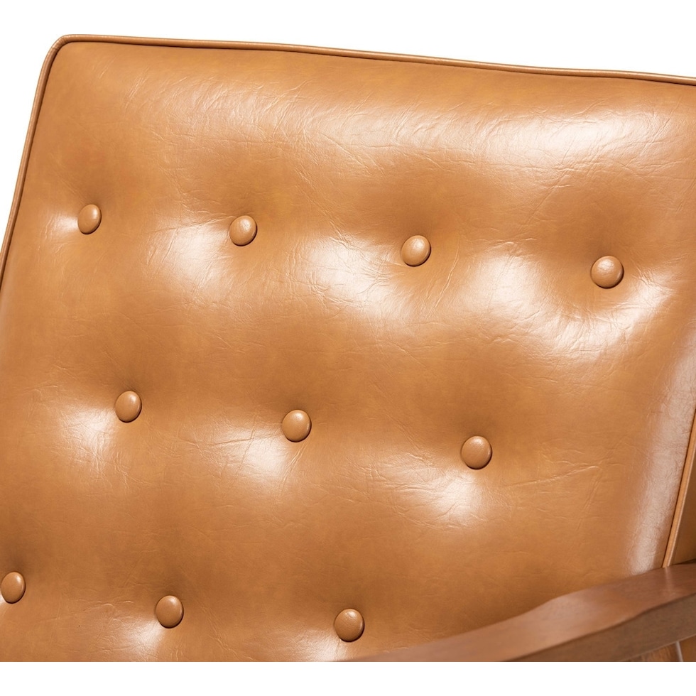 light brown accent chair   