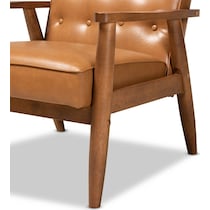 light brown accent chair   