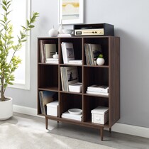 light brown bookcase   