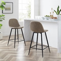 light brown counter height stool   