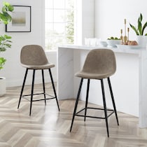 light brown counter height stool   