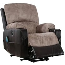 light brown power lift chair   