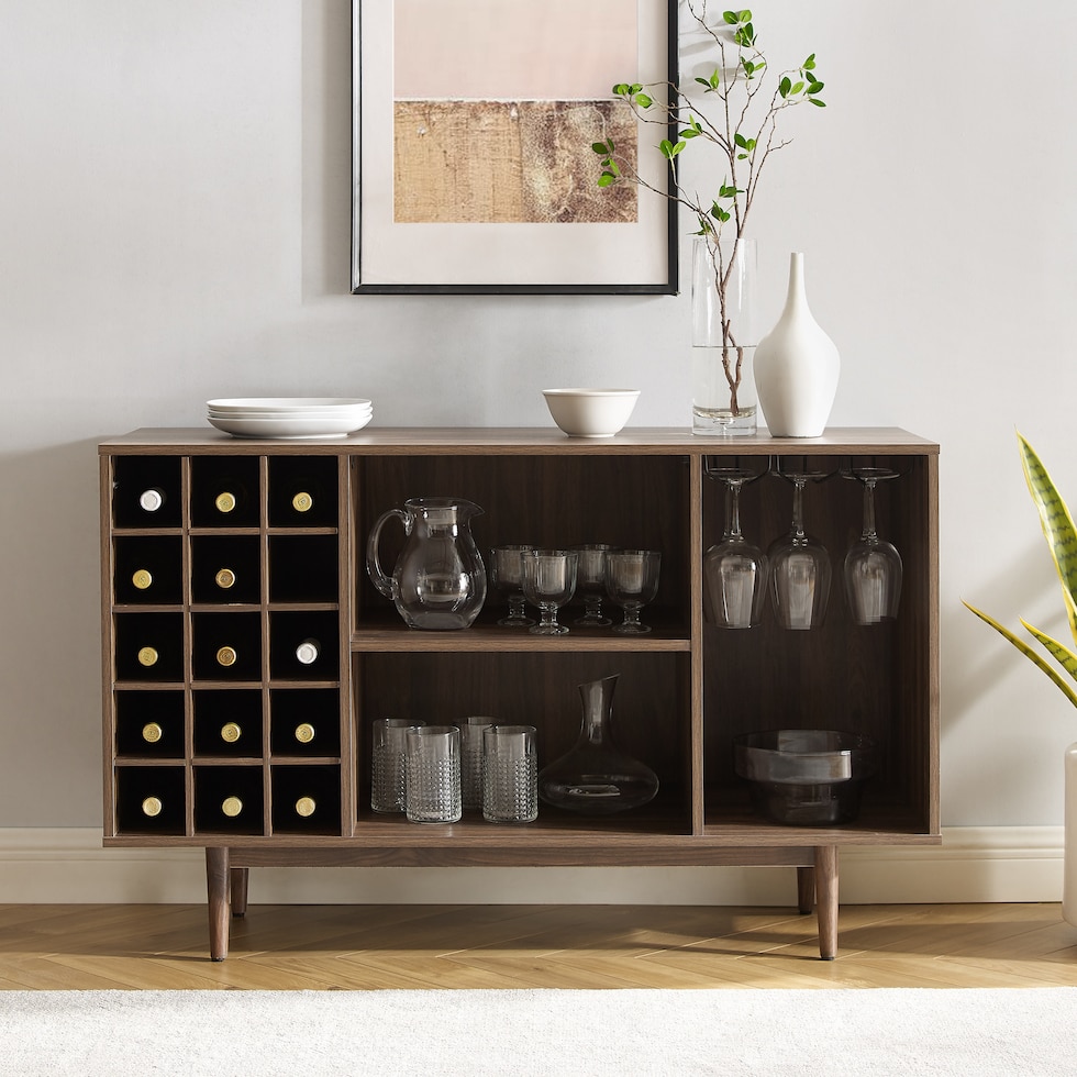 light brown sideboard   