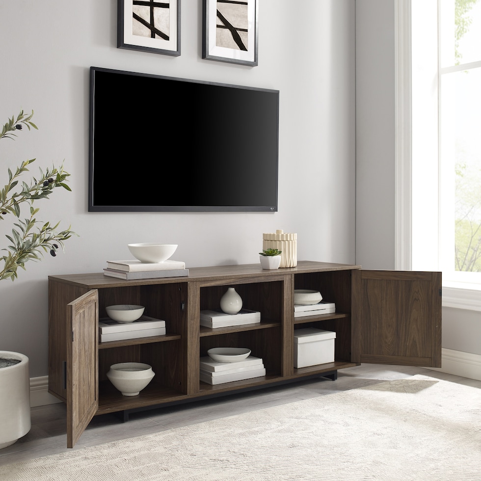 light brown tv stand   