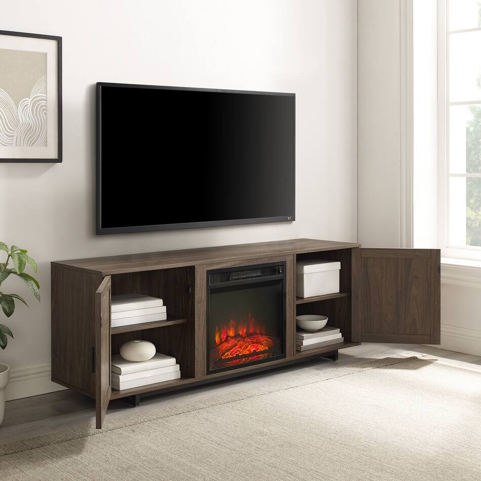 Bennington 58" TV Stand with Fireplace Value City Furniture