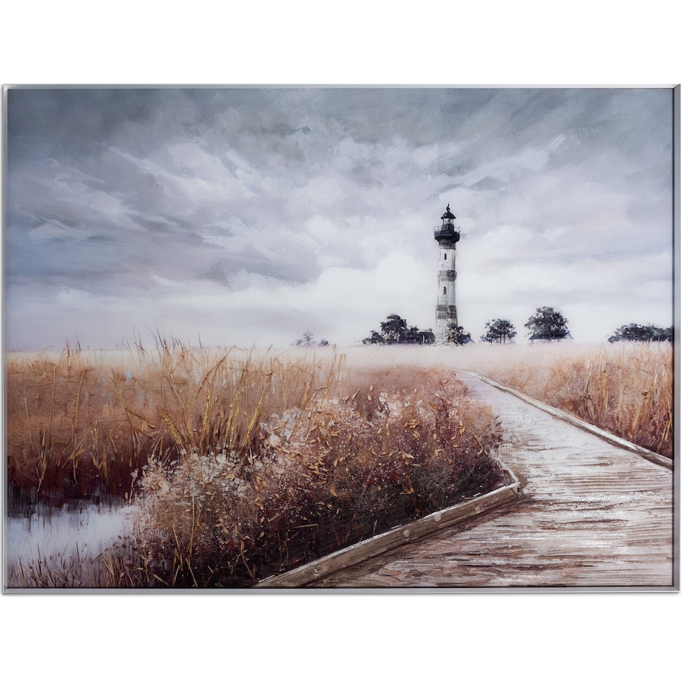 lighthouse gray wall art   