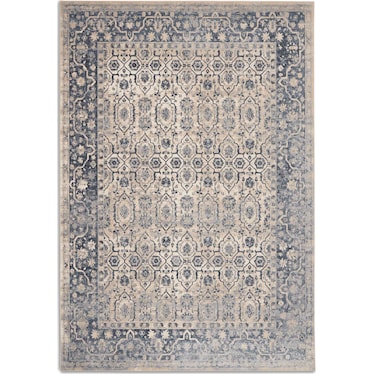 Lilia 5' x 8' Area Rug - Ivory/Blue