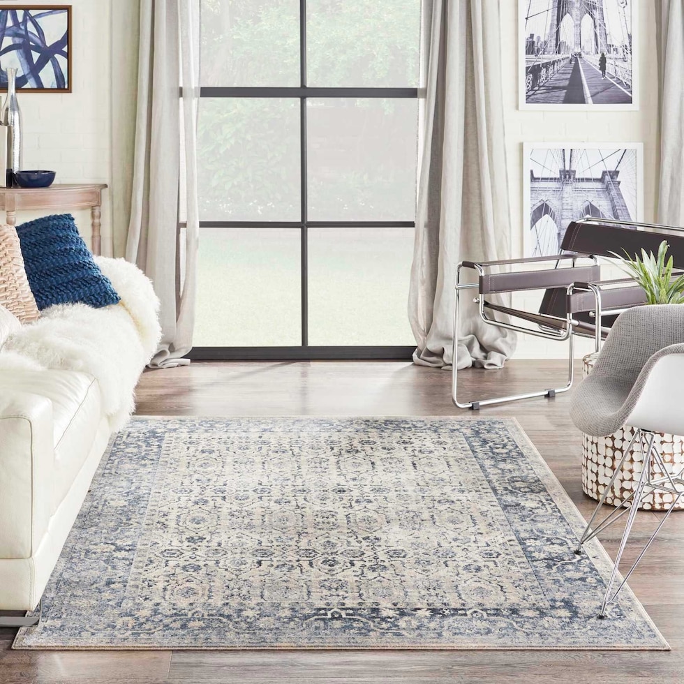 lilia ivory blue area rug  x    