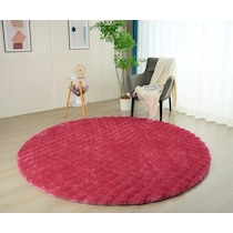 lilly pink area rug  round   