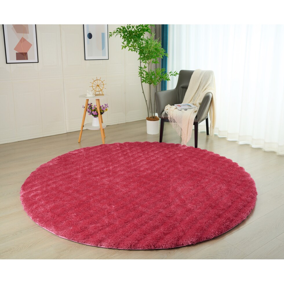 lilly pink area rug  round   