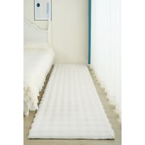 lilly white area rug  x    