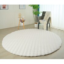 lilly white area rug  round   