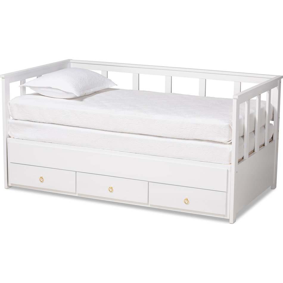 lilou white twin bed   