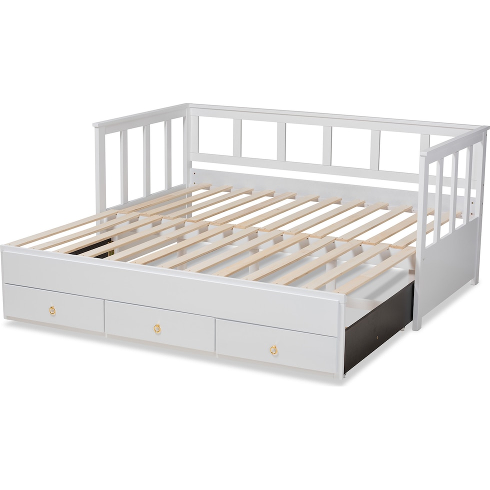 lilou white twin bed   