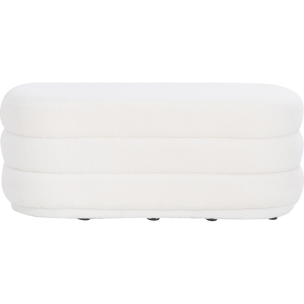 lilymae white ottoman   