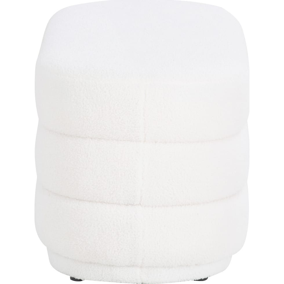 lilymae white ottoman   