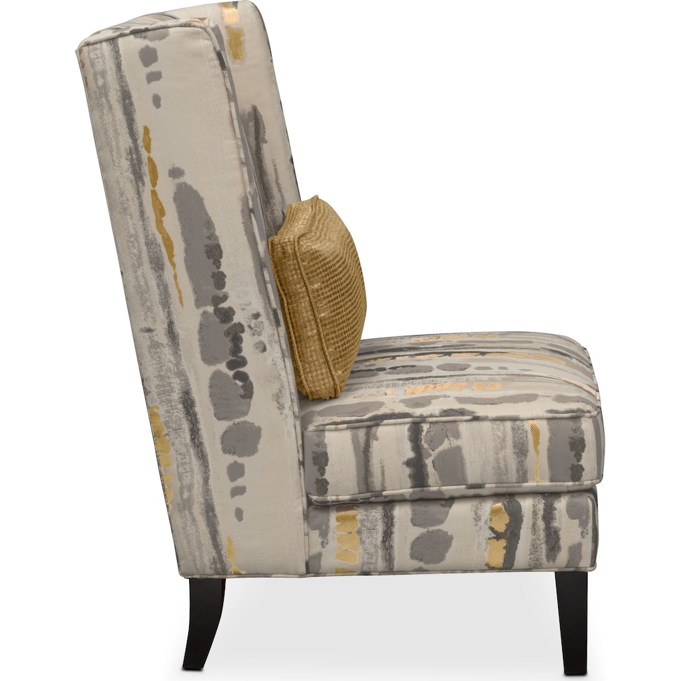 limelight gray accent chair   