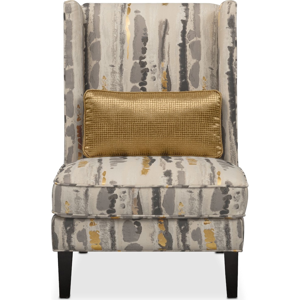 limelight gray accent chair   