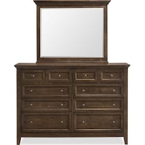 lincoln dark brown  pc full bedroom   