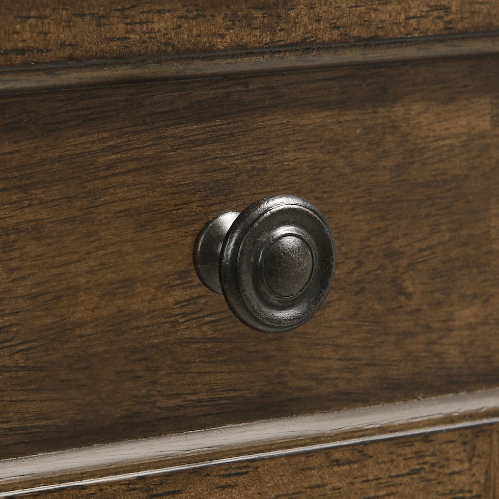 lincoln dark brown  pc king bedroom   