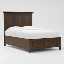 lincoln dark brown  pc full bedroom   